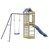 Image de vidaXL Aire de Jeux d'extérieur Bois de pin imprégné, Ensemble de Jeu, Ensemble de Jeu en Bois, Ensemble de Terrain de Jeu