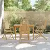 Image de vidaXL Chaises pliables de jardin lot de 4 53x66x99 cm bambou