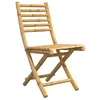 Image de vidaXL Chaises Pliables de Jardin Lot de 4 43x54x88 cm Bambou, Chaise Pliable, Meuble d'extérieur, Chaise à Manger, Meuble de Patio, Meuble de Jardin