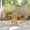 Image de vidaXL Ensemble à manger de jardin 5 pcs bambou