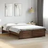 Image de vidaXL Cadre de lit sans matelas chêne marron 150x200 cm