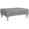 Image de vidaXL Repose-Pied Gris Clair 77x55x31 cm Tissu