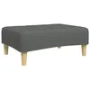 Image de vidaXL Repose-Pied Gris foncé 77x55x31 cm Tissu