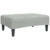 Image de vidaXL Repose-Pied Gris Clair 77x55x31 cm Velours
