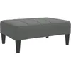 Image de vidaXL Repose-Pied Gris foncé 77x55x31 cm Tissu