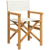 Image de Chaise de metteur en scène pliante crème bois teck massif