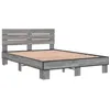 Image de vidaXL Cadre de lit sans Matelas Sonoma Gris 120x200 cm