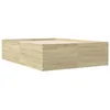Image de vidaXL Cadre de lit sans Matelas chêne Sonoma 140x200 cm