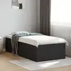 Image de vidaXL Cadre de lit sans matelas noir 90x190 cm