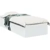 Image de vidaXL Cadre de lit sans matelas blanc 90x190 cm