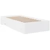 Image de vidaXL Cadre de lit avec tiroirs sans Matelas Blanc 100x200 cm