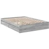 Image de VidaXL Cadre de Lit Double avec Tiroirs - Sonoma Gris 120x200cm - Bois d'Ingénierie - Lit de Rangement