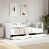 Image de vidaXL Lit de jour avec tiroirs sans matelas blanc 90x190 cm