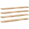 Image de vidaXL Étagères flottantes 4 pcs 140x20x4 cm Acacia Massif Non traité, étagère Murale, Planche d'étagère, étagère Murale de Salle de Bain