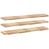 Image de vidaXL Étagères flottantes 3 pcs 120x30x4 cm Acacia Massif Non traité, étagère Murale, Planche d'étagère, étagère Murale de Salle de Bain