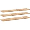 Image de vidaXL Étagères flottantes 3 pcs 160x30x4 cm Acacia Massif Non traité, étagère Murale, Planche d'étagère, étagère Murale de Salle de Bain