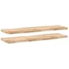 Image de vidaXL Étagères flottantes 2 pcs 140x40x4 cm Acacia Massif Non traité, étagère Murale, Planche d'étagère, étagère Murale de Salle de Bain
