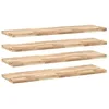 Image de vidaXL Étagères flottantes 4 pcs 140x40x4 cm Acacia Massif Non traité, étagère Murale, Planche d'étagère, étagère Murale de Salle de Bain