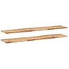 Image de vidaXL Étagères flottantes 2 pcs 160x30x2 cm Acacia Massif à l'huile, étagère Murale, Planche d'étagère, étagère Murale de Salle de Bain
