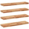 Image de vidaXL Étagères flottantes 4 pcs 100x20x4 cm Acacia Massif à l'huile, étagère Murale, Planche d'étagère, étagère Murale de Salle de Bain