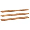 Image de vidaXL Étagères flottantes 3 pcs 140x20x4 cm Acacia Massif à l'huile, étagère Murale, Planche d'étagère, étagère Murale de Salle de Bain