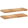 Image de vidaXL Étagères flottantes 2 pcs 100x30x4 cm Acacia Massif à l'huile