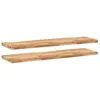 Image de vidaXL Étagères flottantes 2 pcs 140x40x4 cm Acacia Massif à l'huile