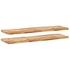 Image de vidaXL Étagères flottantes 2 pcs 160x40x4 cm Acacia Massif à l'huile