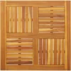 Image de vidaXL Dessus de Table 80x80x2,2 cm carré Bois Massif d'acacia, Plateau de Table de Remplacement, Plateau de Meuble en Bois, Plateau de Table de Jardin
