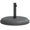 Image de vidaXL Base de Parasol pour mâts Ø32/35/38 mm 25 kg Rond, Base de Parapluie, Support de Parasol, Base de Parasol de Patio, Support de Parapluie
