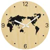 Image de vidaXL Horloge Murale Jaune et Noir Ø30 cm Bois d'ingénierie, Horloge Murale de Cuisine, Horloge Murale de Chambre à Coucher, Grande Horloge Murale