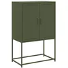 Image de vidaXL Buffet Haut Vert Olive 68,5x38,5x107 cm Acier