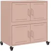 Image de vidaXL Buffet, Armoire avec Porte, Placard avec Rangement, Organisateur de Salle de Séjour Salon Maison Intérieur, Rose 68x39x72 cm Acier