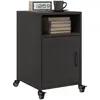 Image de vidaXL Tables de chevet 2 pcs noir 36x39x59 cm acier