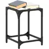 Image de vidaXL Tables basses avec dessus en verre transparent 2 pcs acier