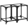 Image de vidaXL Tables Basses avec Dessus en Verre Transparent 2 pcs Acier, Table d'appoint, Table de Salon, Table à thé, Bout de canapé, Table d’extrémité