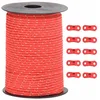 Image de vidaXL Corde de haubanage de Tente avec Bandes réfléchissantes et clés, Corde de haubanage, Corde de haubanage réfléchissante, Cordon de haubanage réfléchissant