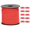Image de vidaXL Corde de haubanage de Tente avec Bandes réfléchissantes et clés, Corde de haubanage, Corde de haubanage réfléchissante, Cordon de haubanage réfléchissant