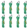 Image de vidaXL Cordes de haubanage avec clés réfléchissantes 8 pcs 4 m 4 mm, Corde de haubanage, Corde de haubanage réfléchissante, Cordon de haubanage réfléchissant