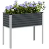 Image de vidaXL Jardinière de jardin Anthracite 100x45x90 cm Acier