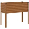Image de vidaXL Jardinière de Jardin 100 x 45 x 90 cm Acier patiné