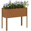 Image de vidaXL Jardinière de jardin 100 x 45 x 90 cm Acier patiné