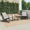 Image de vidaXL Chaises de jardin avec coussins lot de 2 noir acier