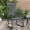 Image de vidaXL Chaises à bascule sièges incurvés lot de 2 gris peuplier massif