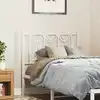 Image de vidaXL Tête de lit de remplacement métal blanc 75 cm