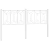 Image de vidaXL Tête de lit de Remplacement métal Blanc 150 cm, tête de lit, tête de lit en métal, tête de lit pour lit Double, tête de lit Blanche