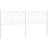 Image de vidaXL Tête de lit métal Blanc 180 cm, tête de lit, tête de lit en métal, tête de lit pour lit Double, tête de lit Blanche