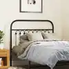 Image de vidaXL Tête de lit de remplacement métal noir 100 cm