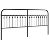 Image de vidaXL Tête de lit de Remplacement métal Noir 200 cm