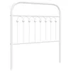 Image de vidaXL Tête de lit métal Blanc 90 cm, tête de lit en métal, tête de lit Haute, tête de lit pour lit Simple, tête de lit Blanche, tête de lit Simple